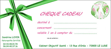 Bon cadeau noël anniversaire fêtes